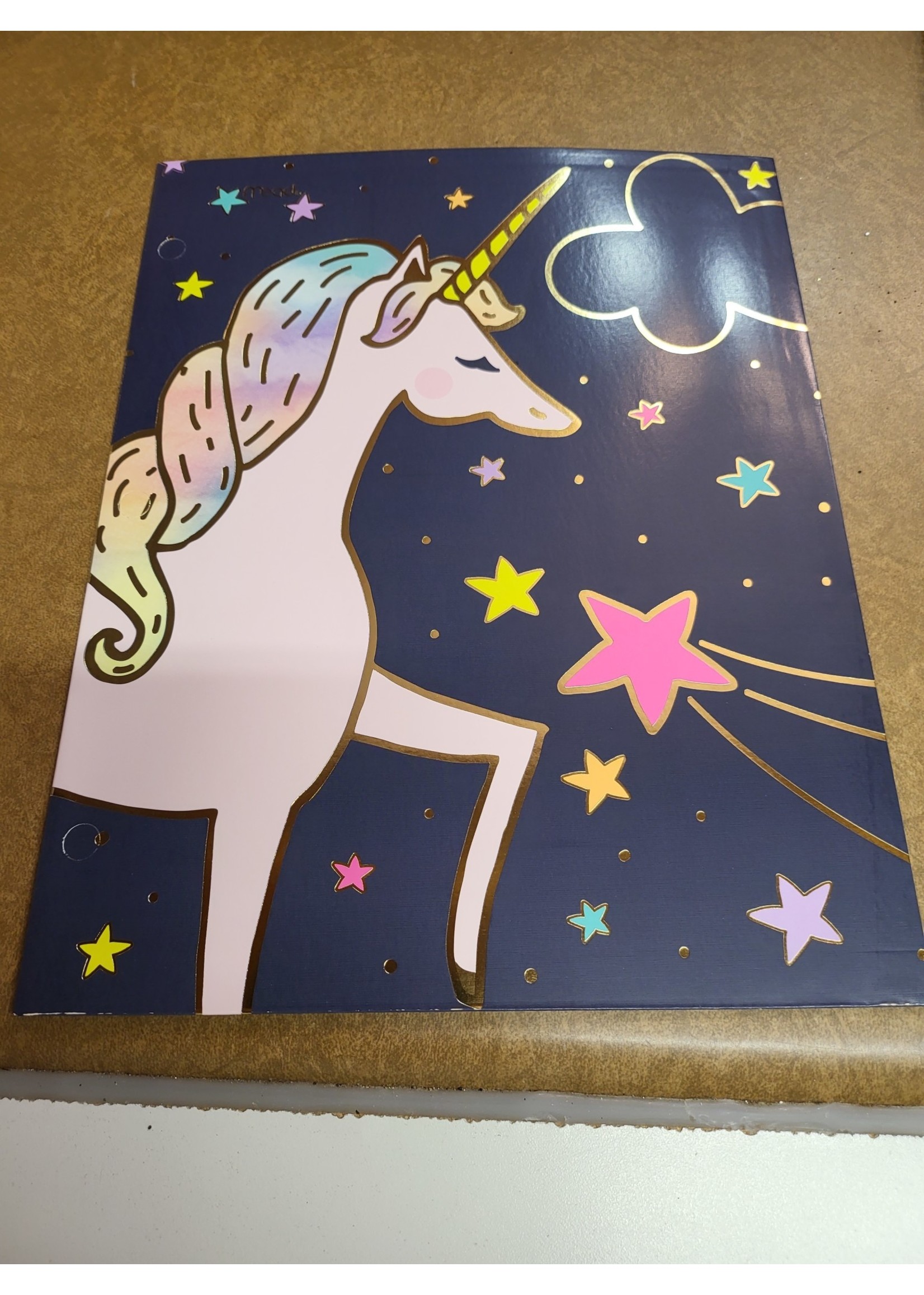 Mead Rainbow Unicorn Folder