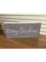 4”x9” Wooden Decor Merry Christmas