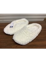 Adult White Sherpa Slippers S/M