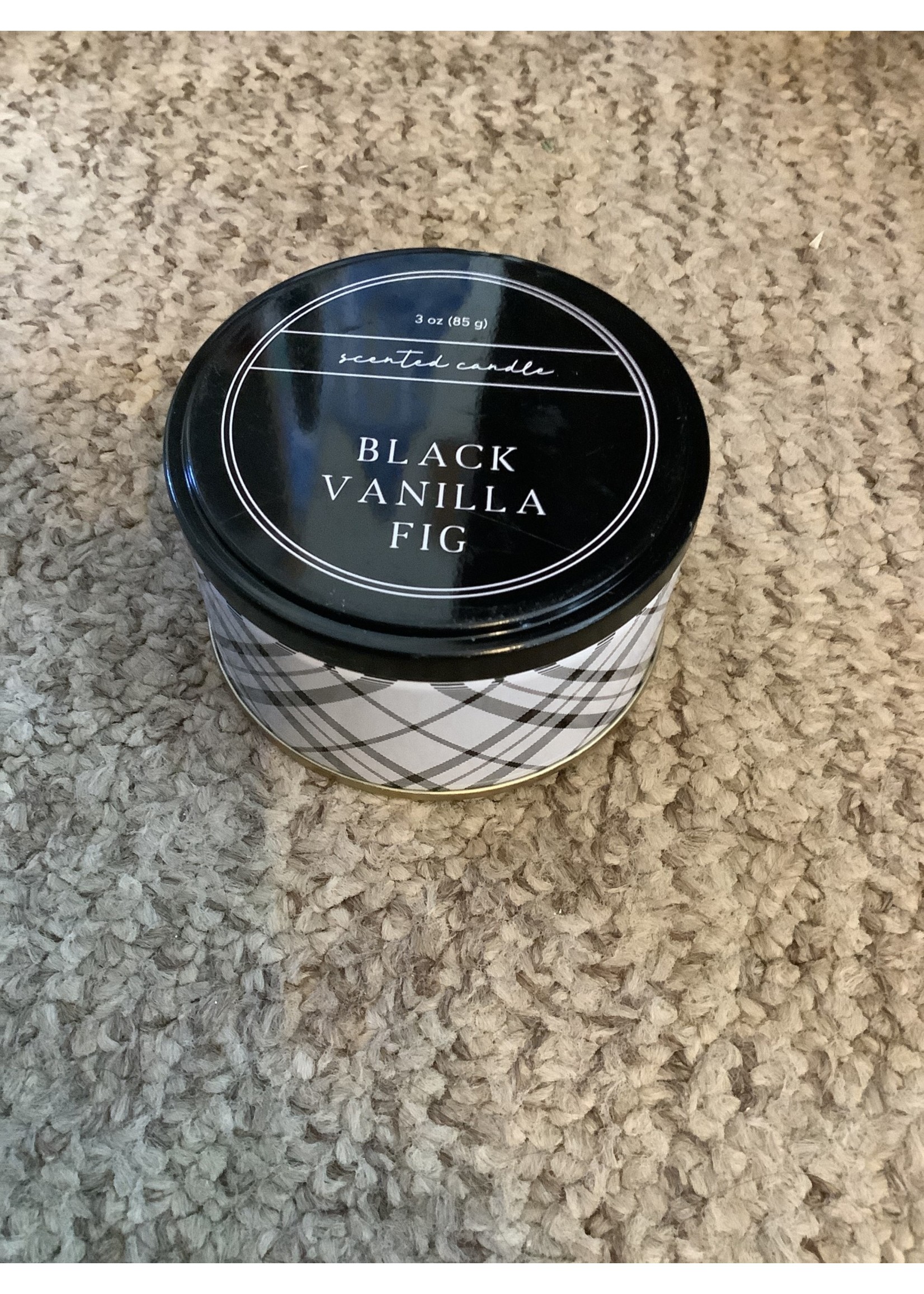 Black Vanilla Fig 3oz Tin Candle