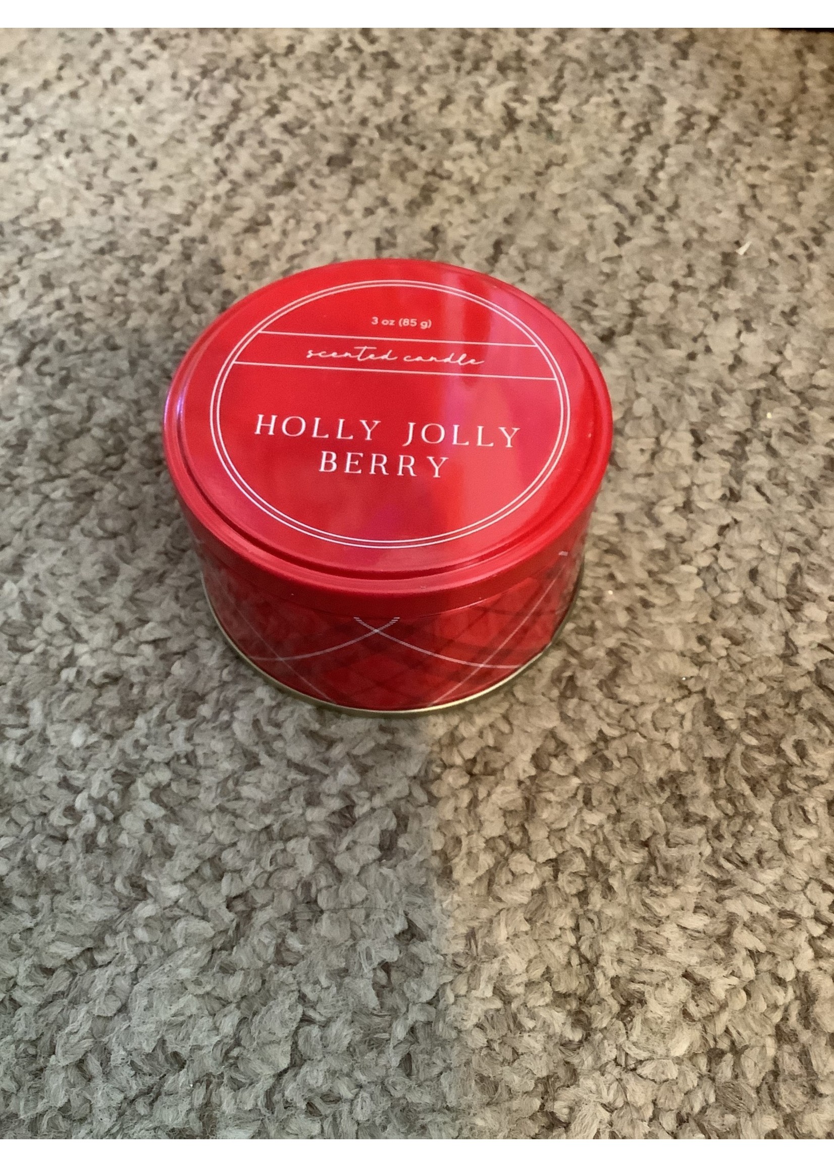 Holly Jolly Berry 3oz Tin Candle