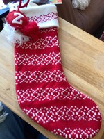 Knit Wondershop Monogrammed Z Stocking red/white