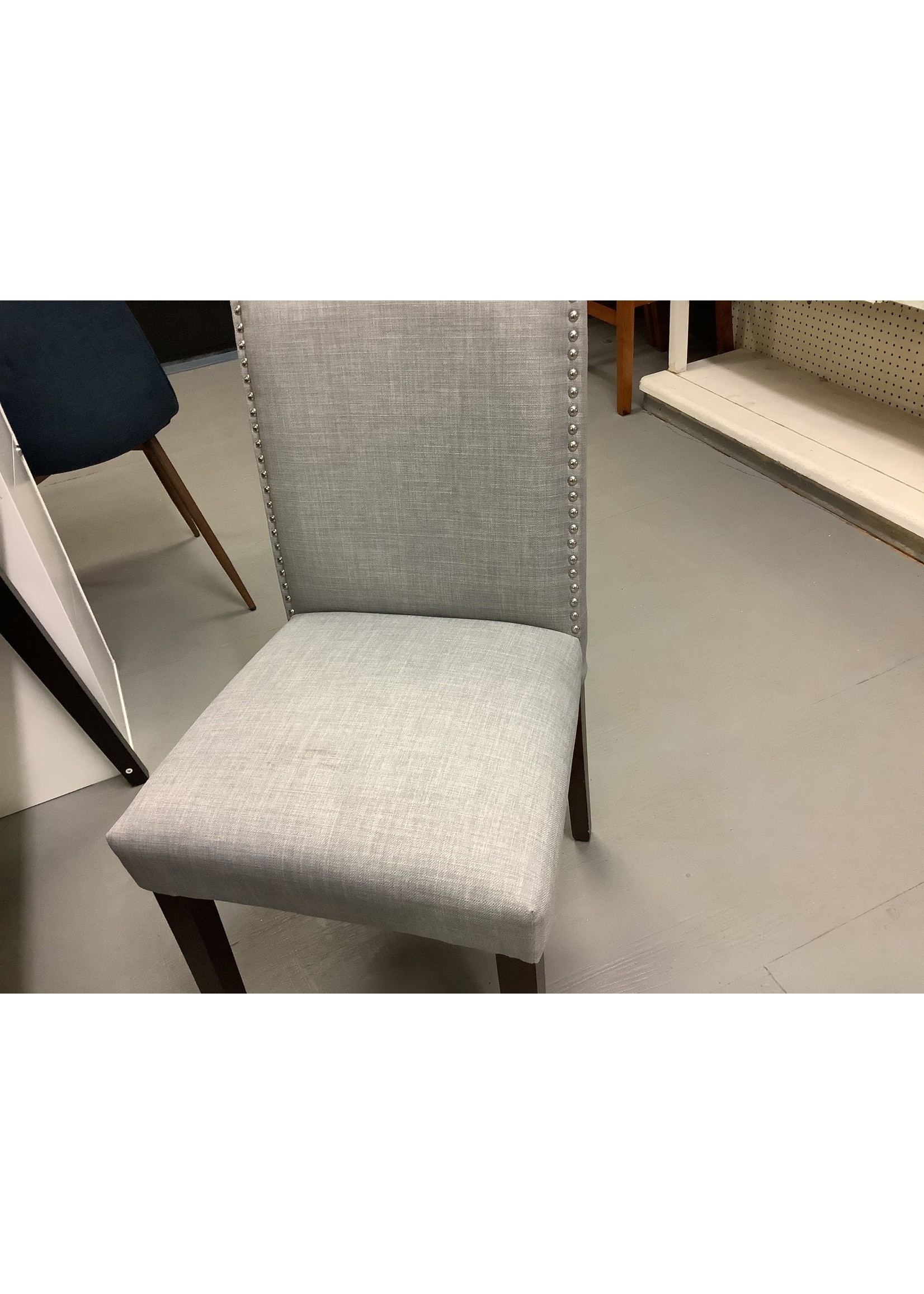 Small stain on seat Camelot Nailhead Dining Chair Dove Gray - Threshold