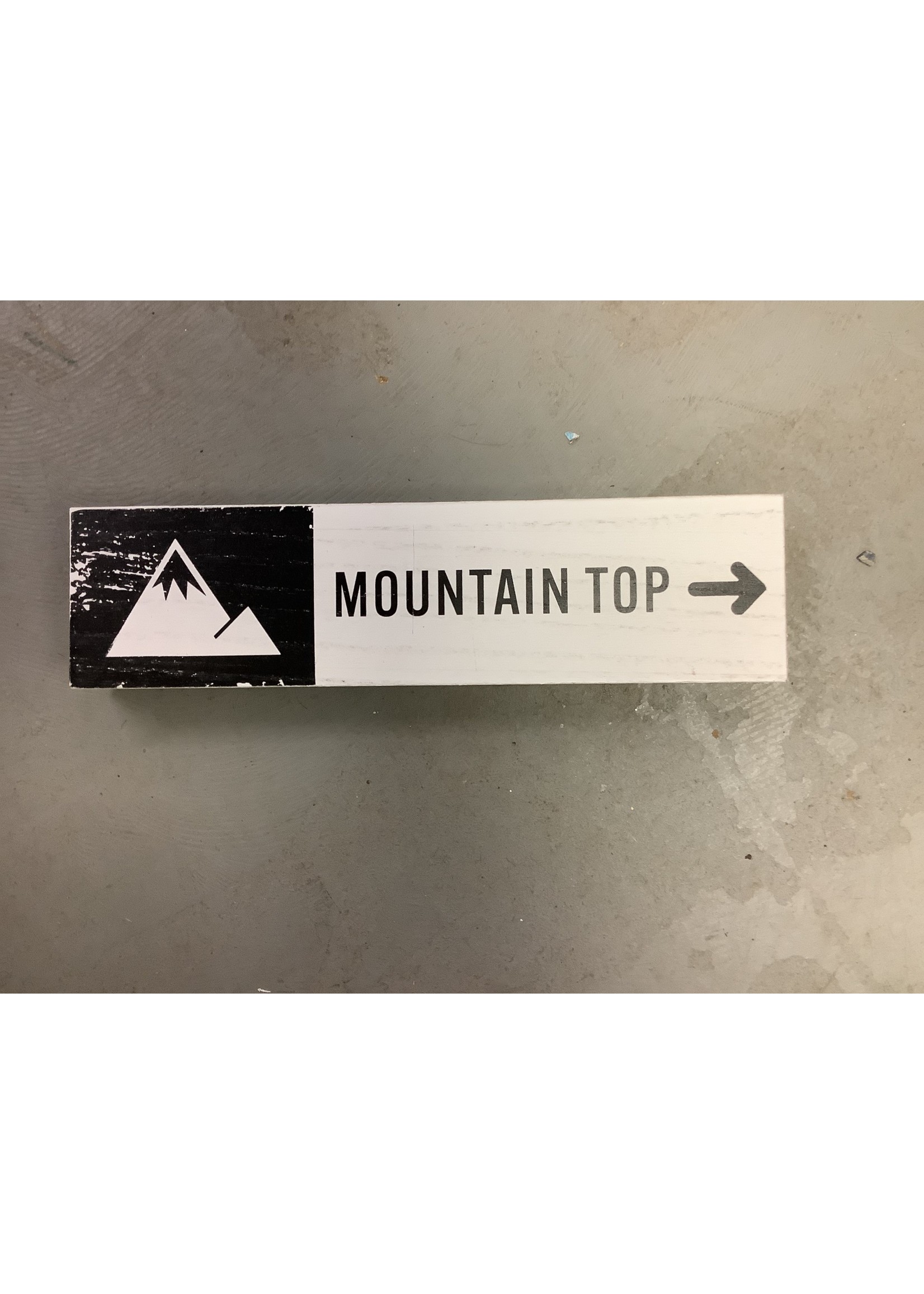 1 count tabletop sign-mountain top