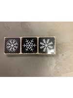 3 count tabletop signs-snowflake