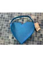 Blue Heart Shaped Felt Basket