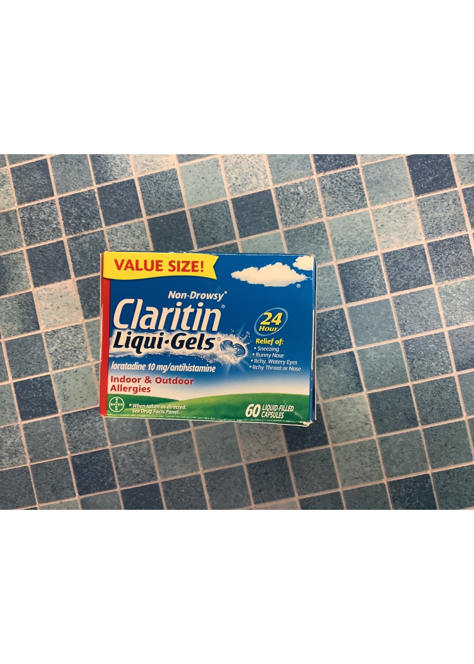 Claritin Allergy Relief 24 Hour Non-Drowsy Loratadine Liquid Gel - 60ct