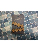 Geometric Worn Gold Salon Hair Clip Set - Universal Thread Gold