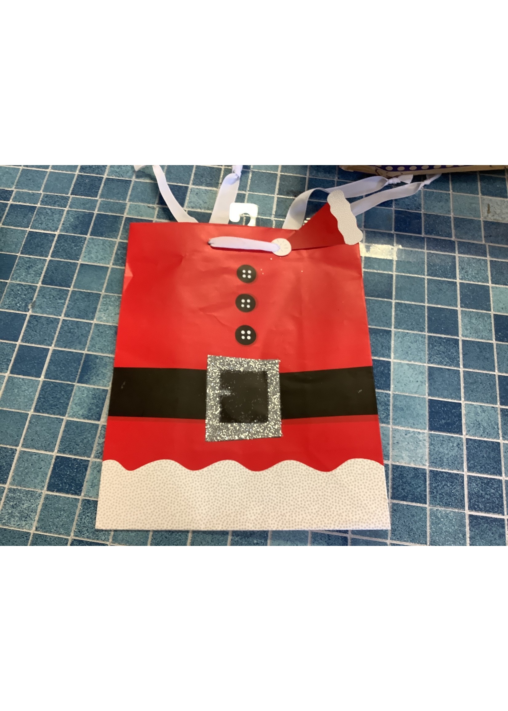 Santa Belt Cub Gift Bag - Wondershop