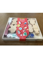 Paint Your Own Wood Cookies for Santa Kit - Mondo Llama 