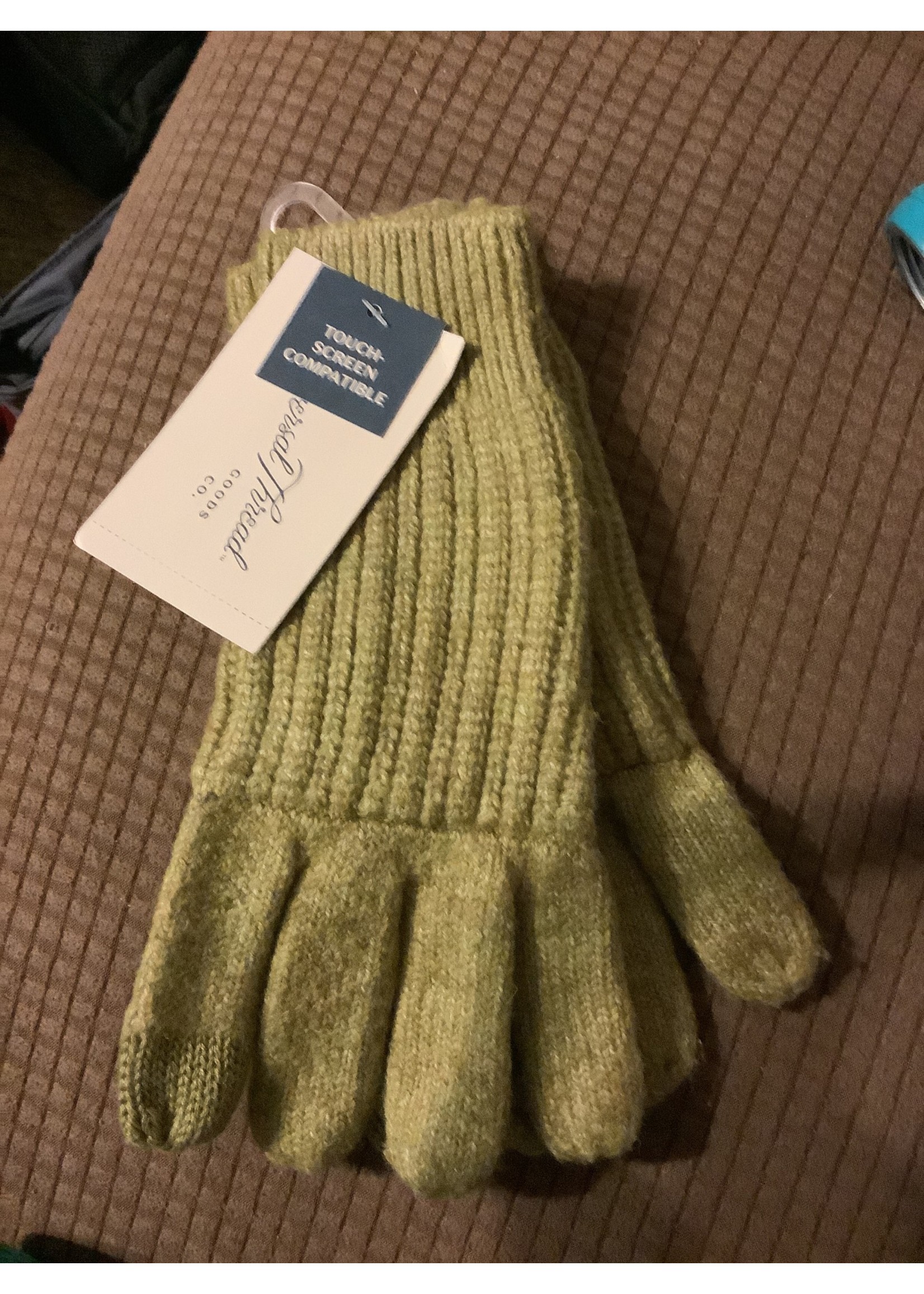 Women's Rib Glove - Universal Thread Olive - touch tips