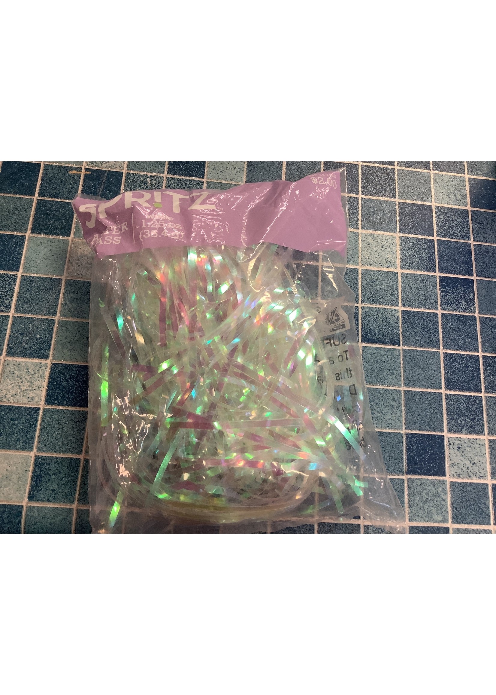 1.25oz Iridescent Easter Grass Clear - Spritz