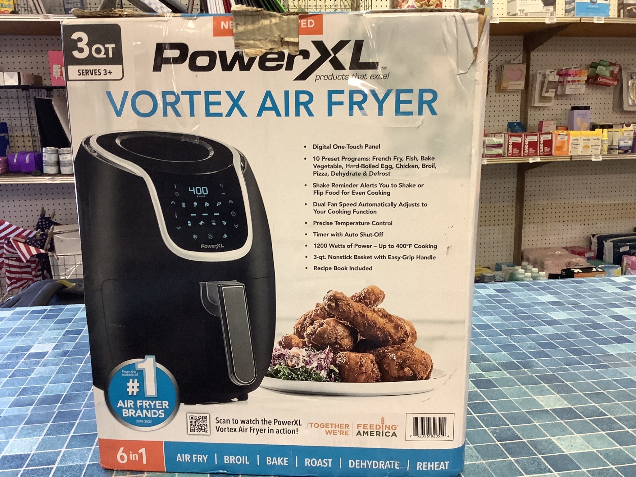 Power XL Vortex Air Fryer, Black 2 qt