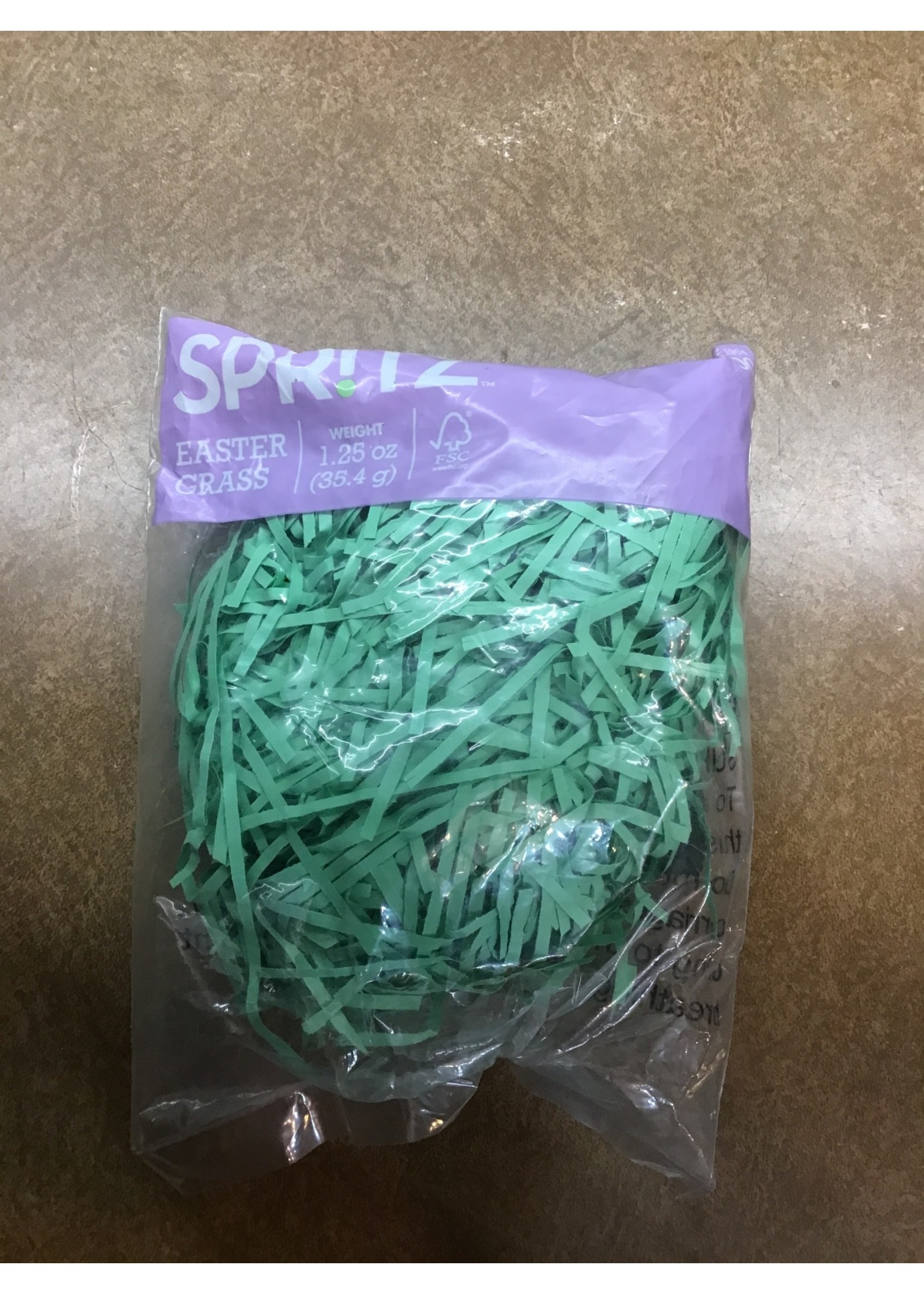 1.25oz Crinkle Easter Grass Cool Green - Spritz - D3 Surplus Outlet