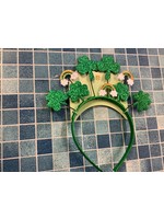 Shamrock Crown Rainbow Headband - Green