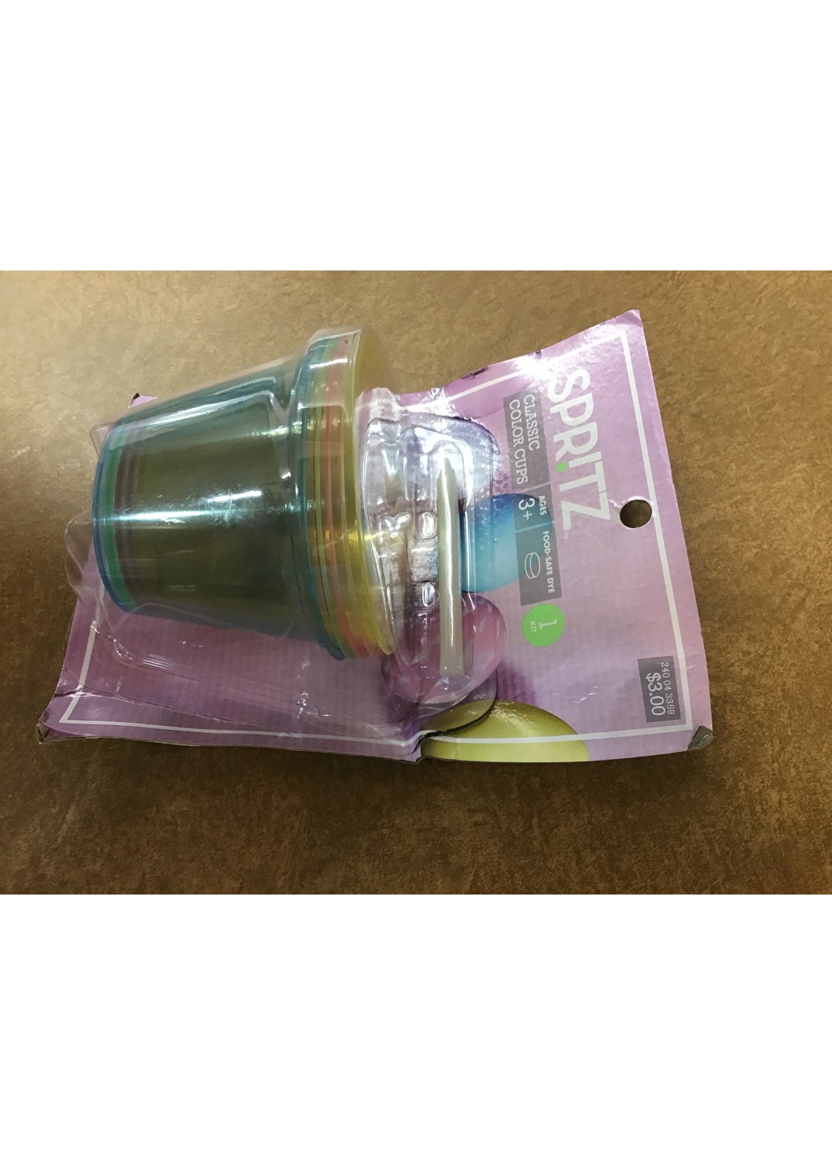 *damaged packaging* Basic Color Easter Cups - Spritz