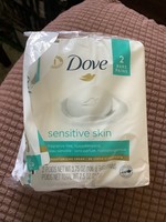 Open pack- Dove Sensitive Skin 2 bars 3.75oz