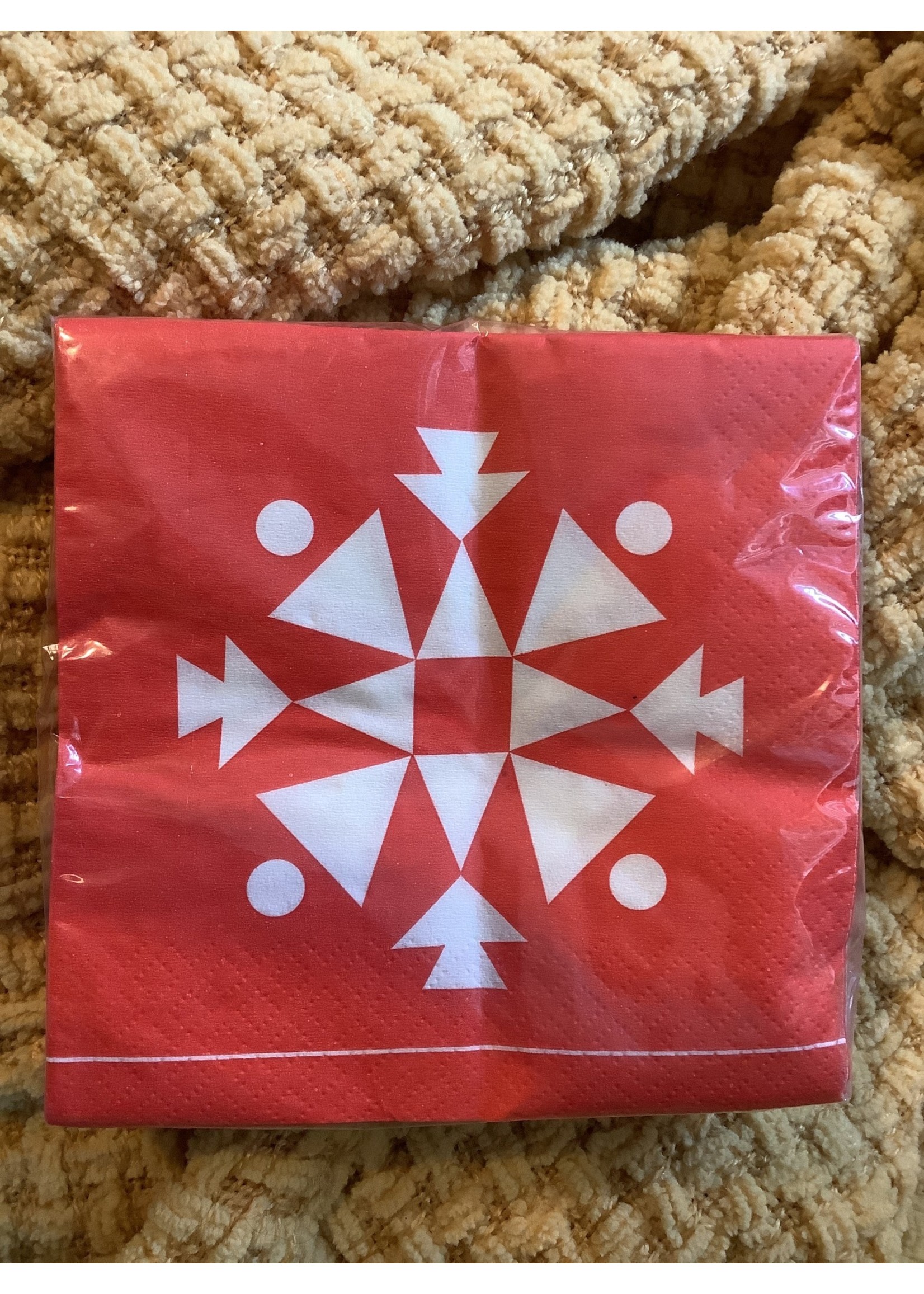 Wondershop Beverage Napkins Red