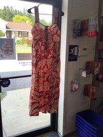 Who What Where Size S Red and White Floral Dress