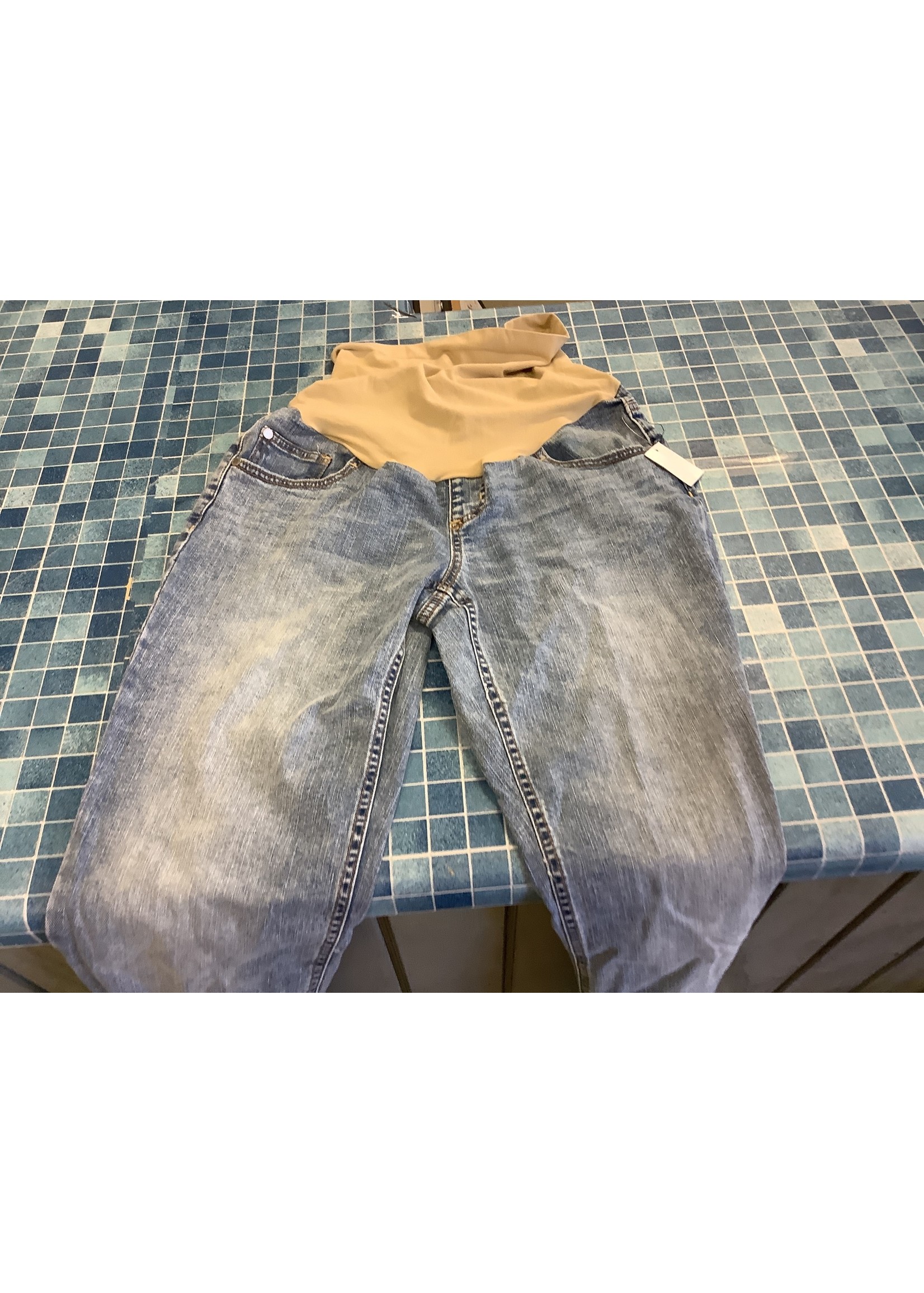 Indigo blue maternity jeans S