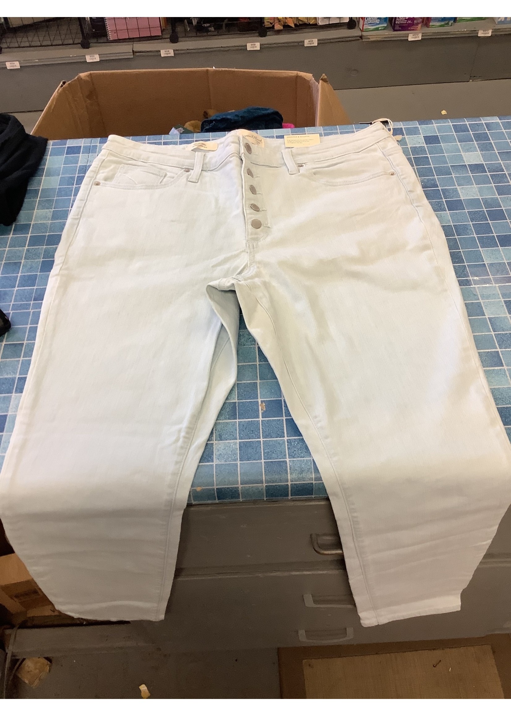 High-Rise Skinny Jeans 18 34 Waist