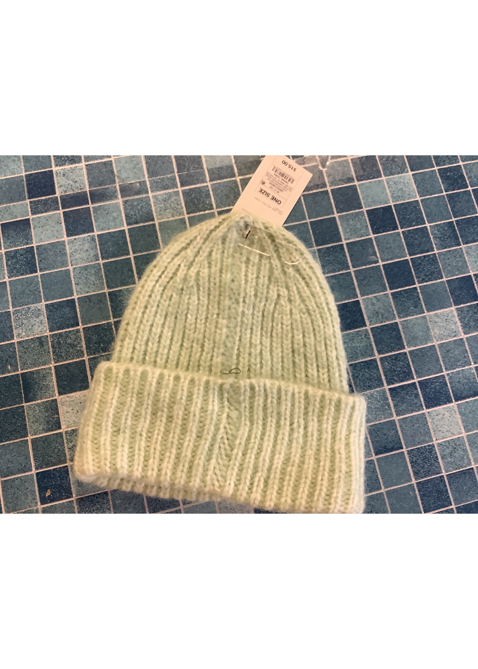 Women's Chunky Rib Beanie - A New Day Green