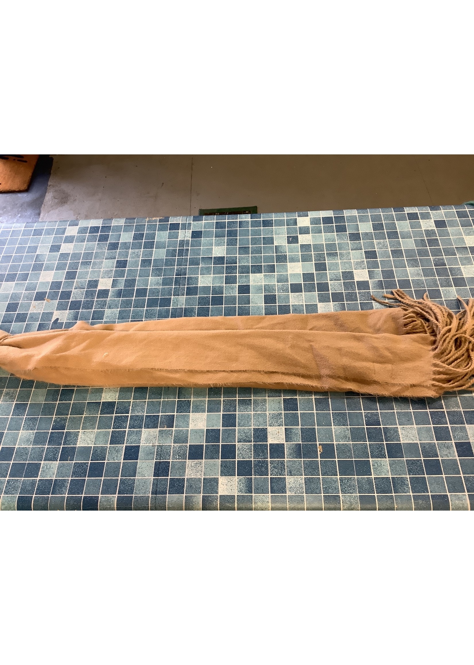 Women's Solid Blanket Scarf - A New Day Camel