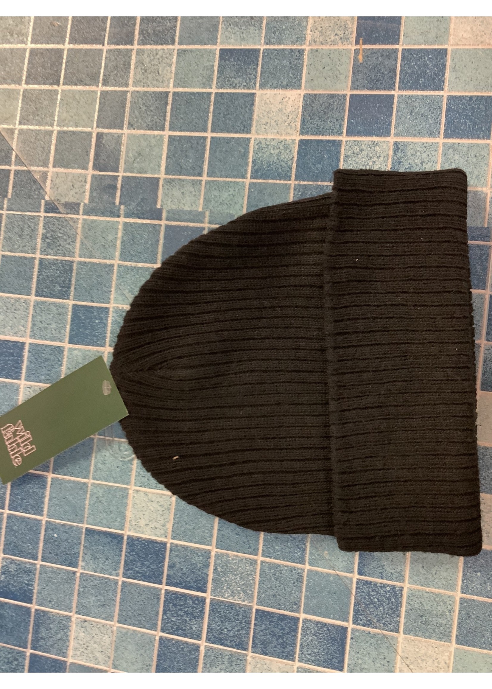 Wild fable knit hat black