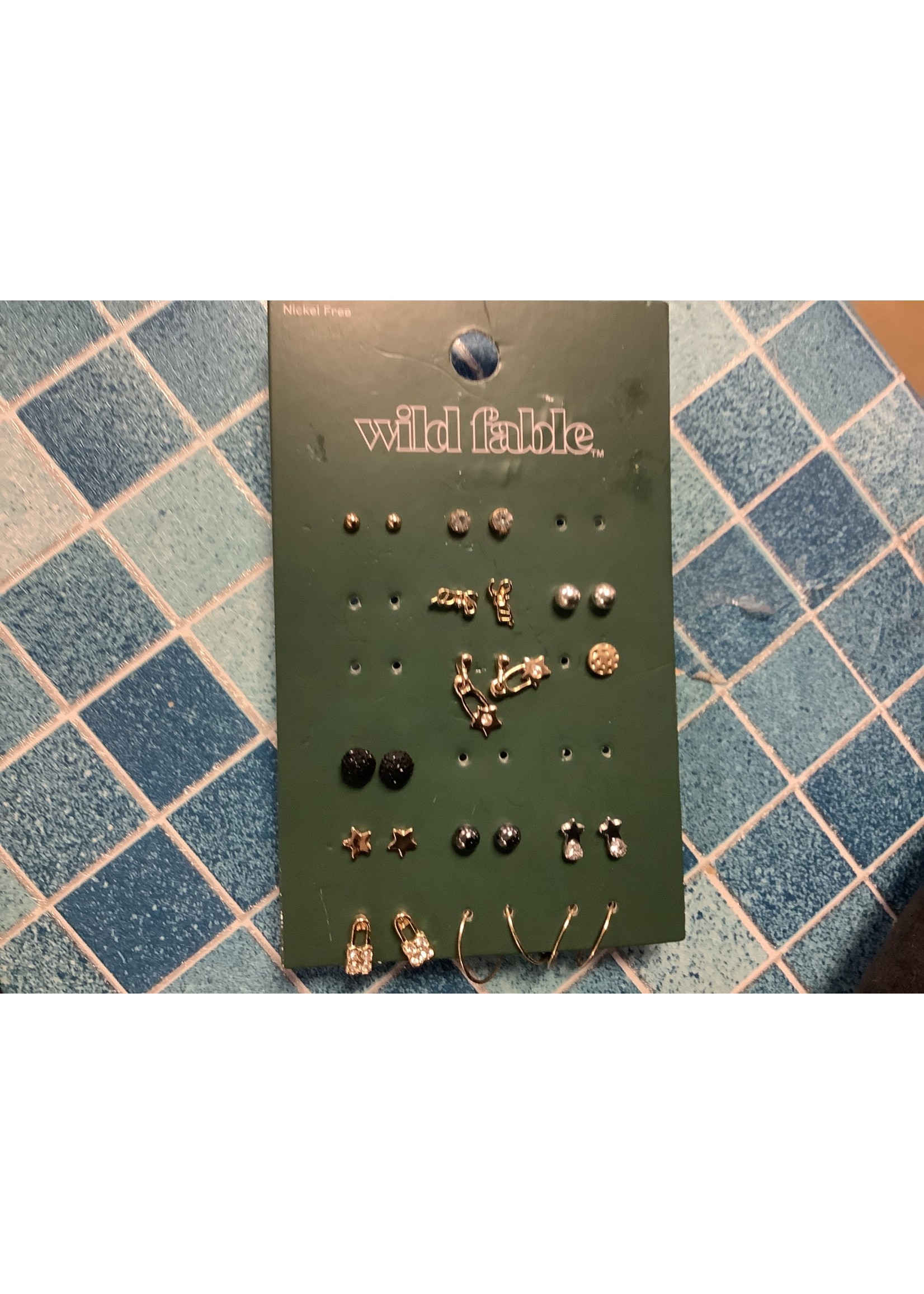 Stars and Moon Stud Drop Earring Set 18pc - Wild Fable