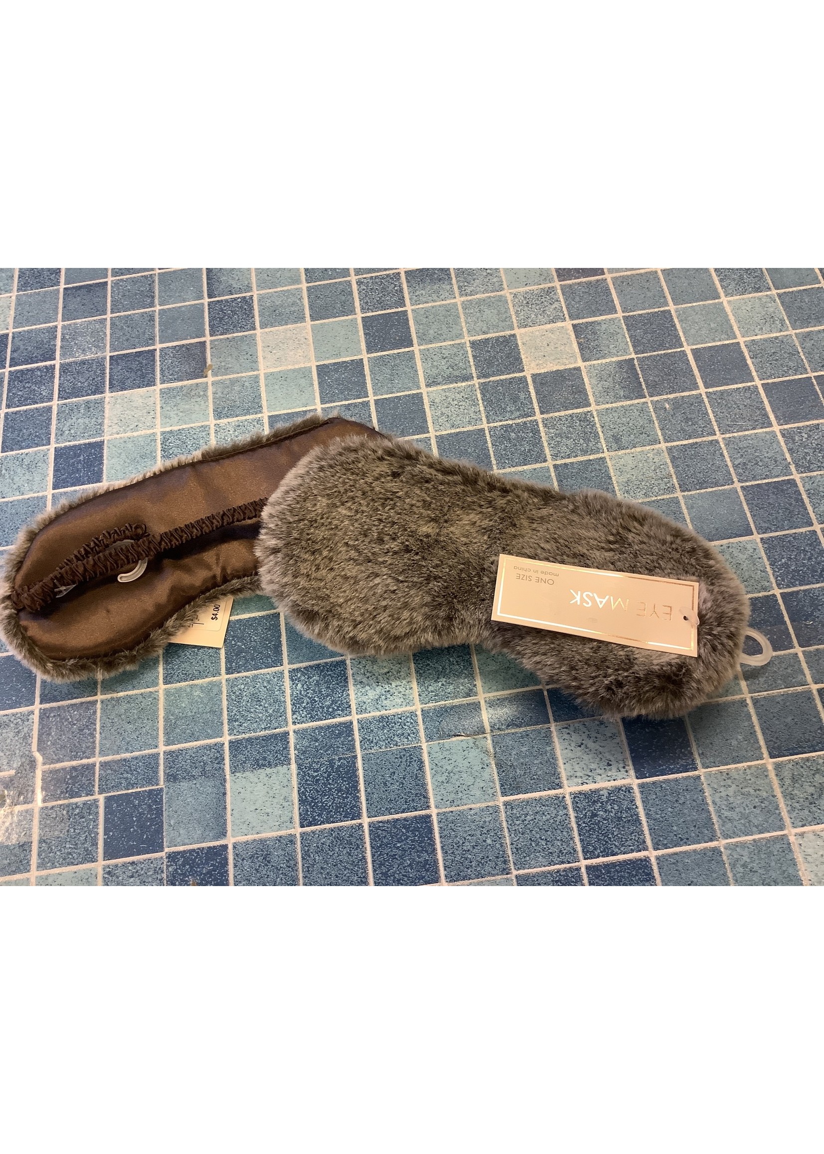 Sleep furry eye mask brown
