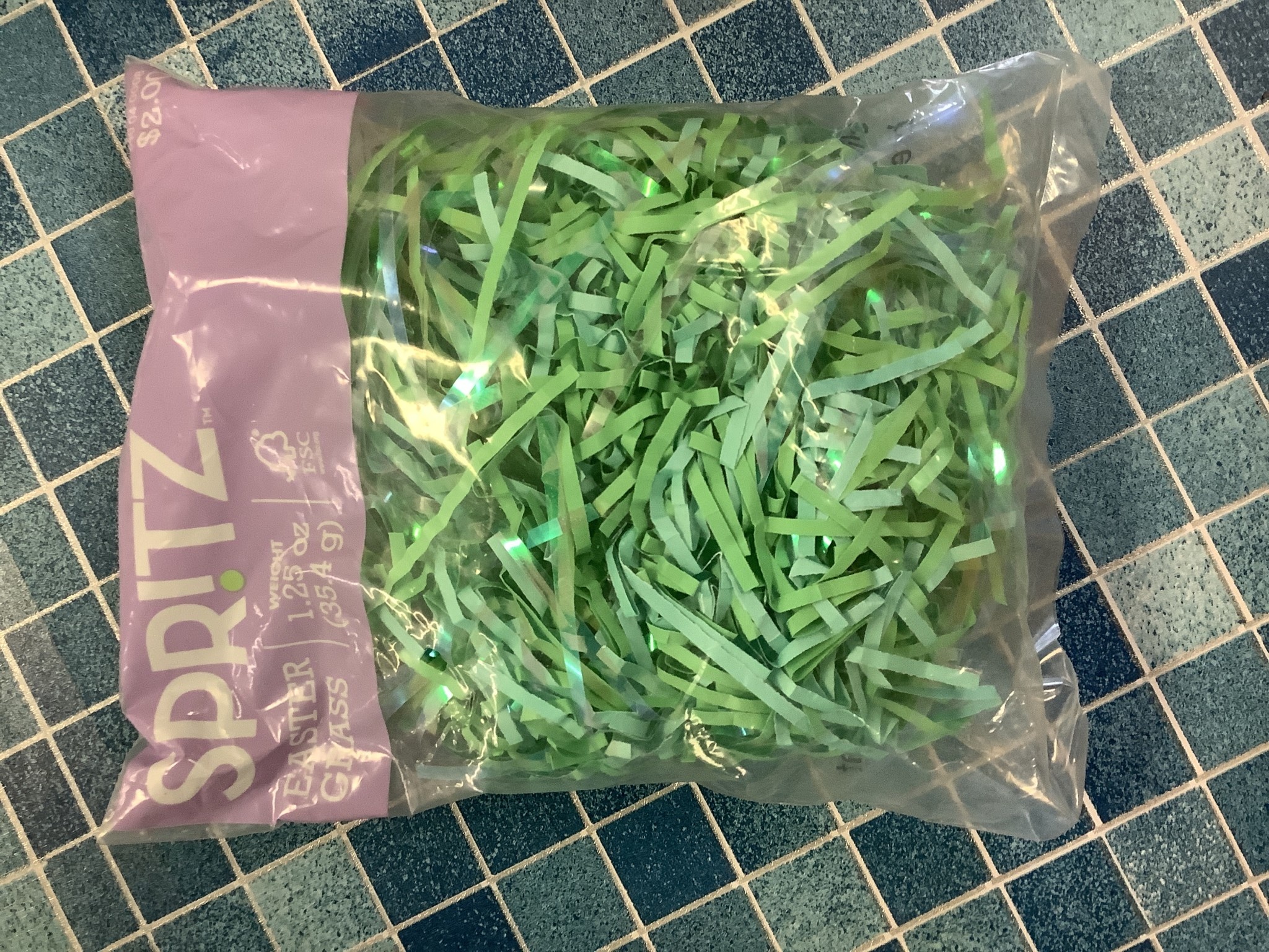 10 oz Bag of Green Easter Grass