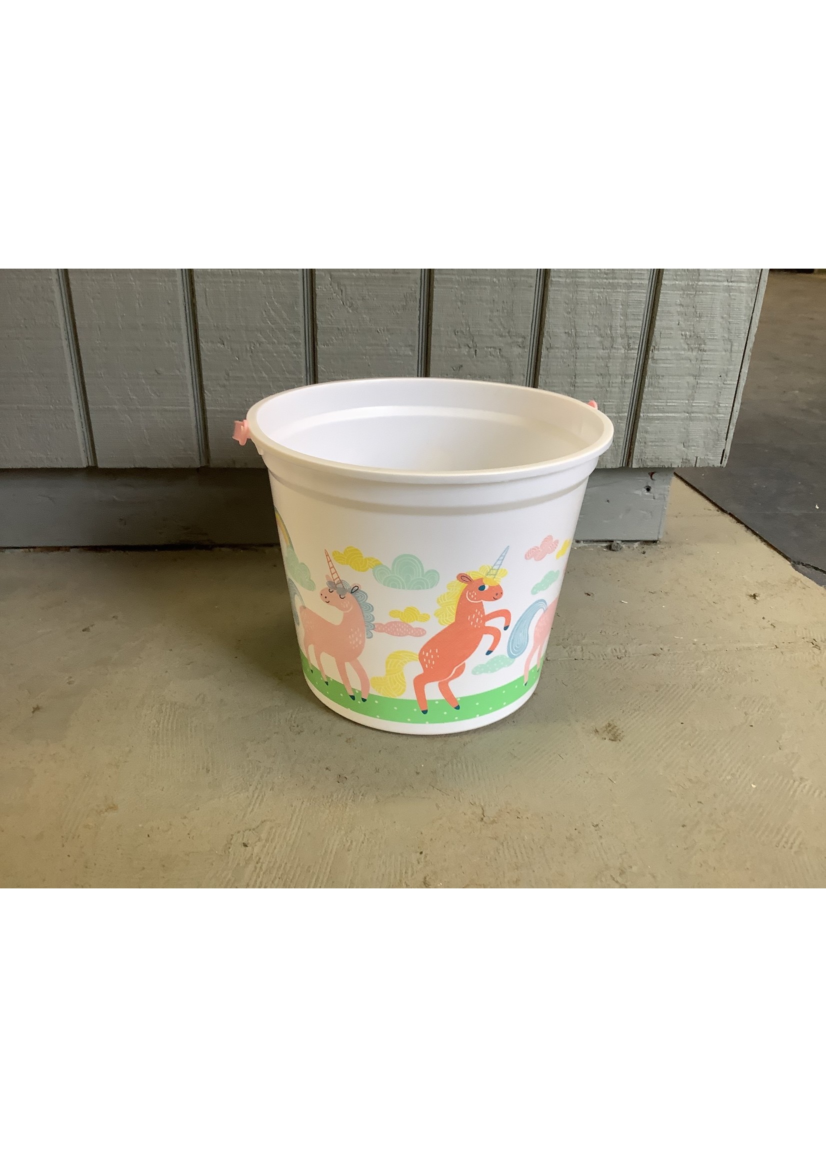 Jumbo Plastic Easter Bucket Printed Unicorn - Spritz