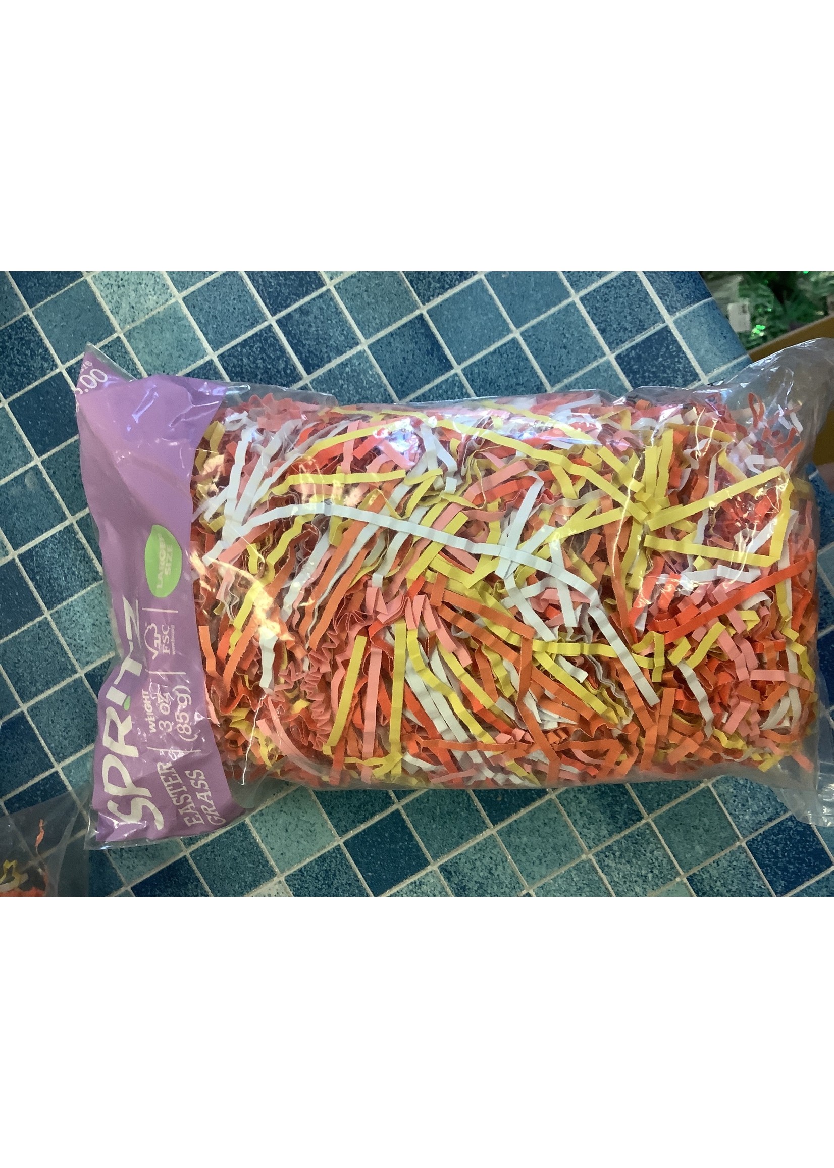 3oz Crinkle Easter Grass Warm Color Mix - Spritz