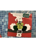 Square Santa Belt Gift Bag - Wondershop