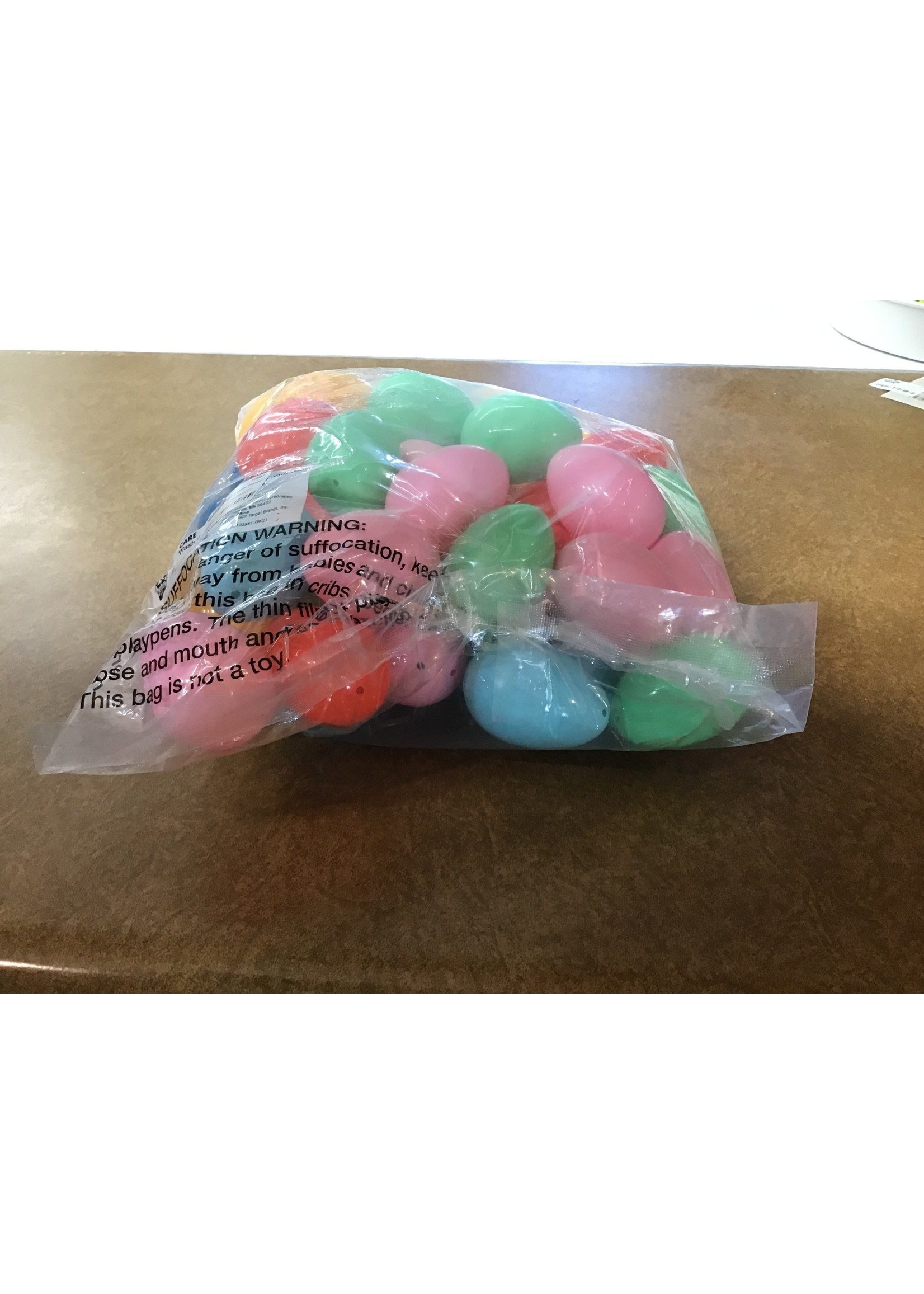 *open package* 48ct Easter Plastic Eggs Mixed Colors - Spritz