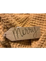 Gift Topper Wooden “Merry”