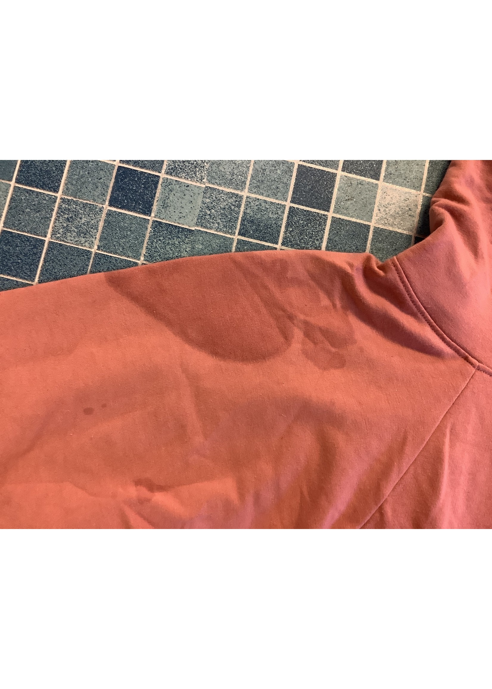 *Stain on Shoulder* Pink Funnel Neck Tunic M