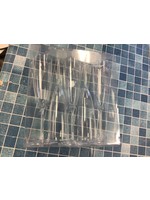Clear long wine glasses