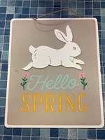 Hello Spring Sign *slight damage