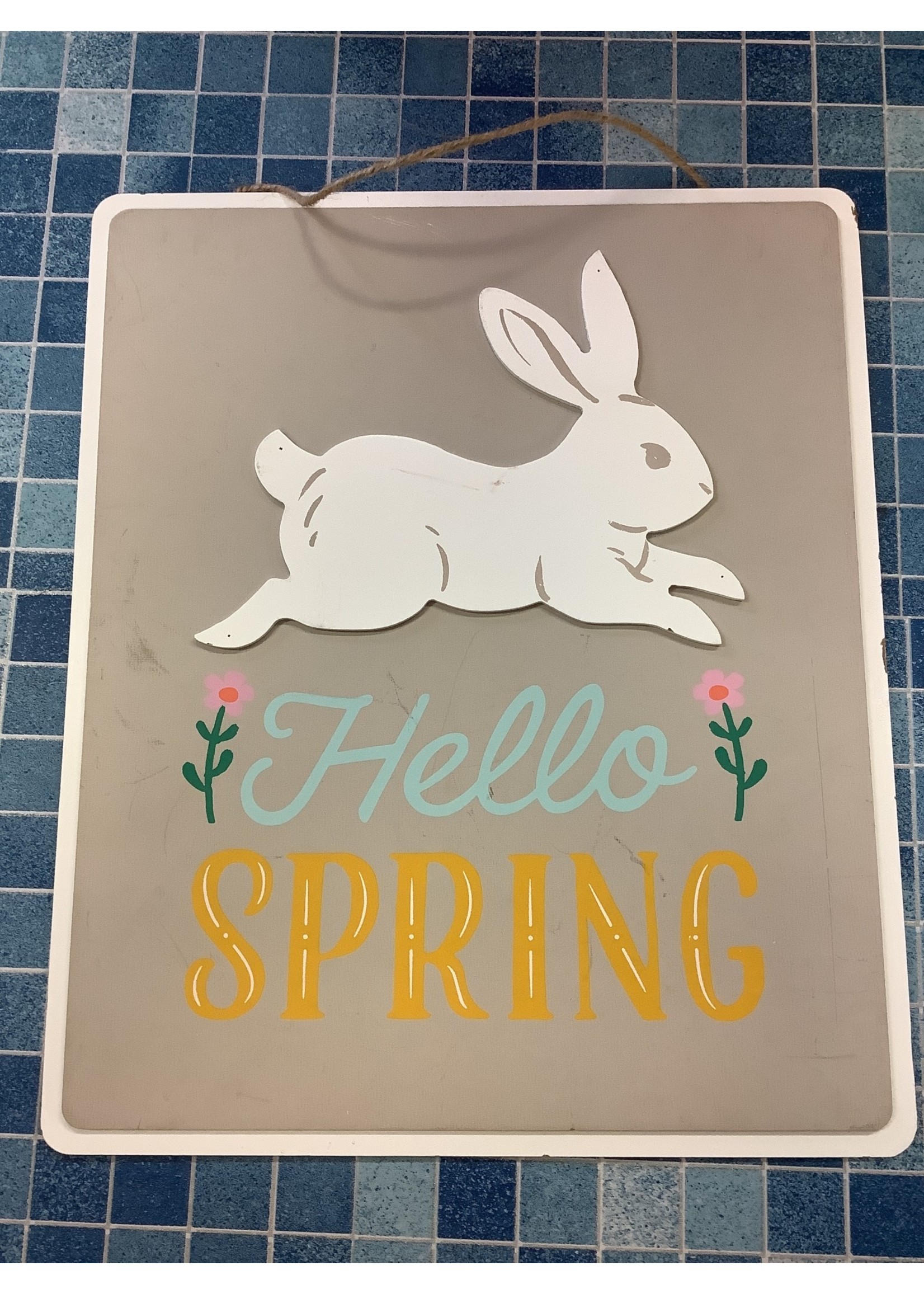 Hello Spring Sign *slight damage