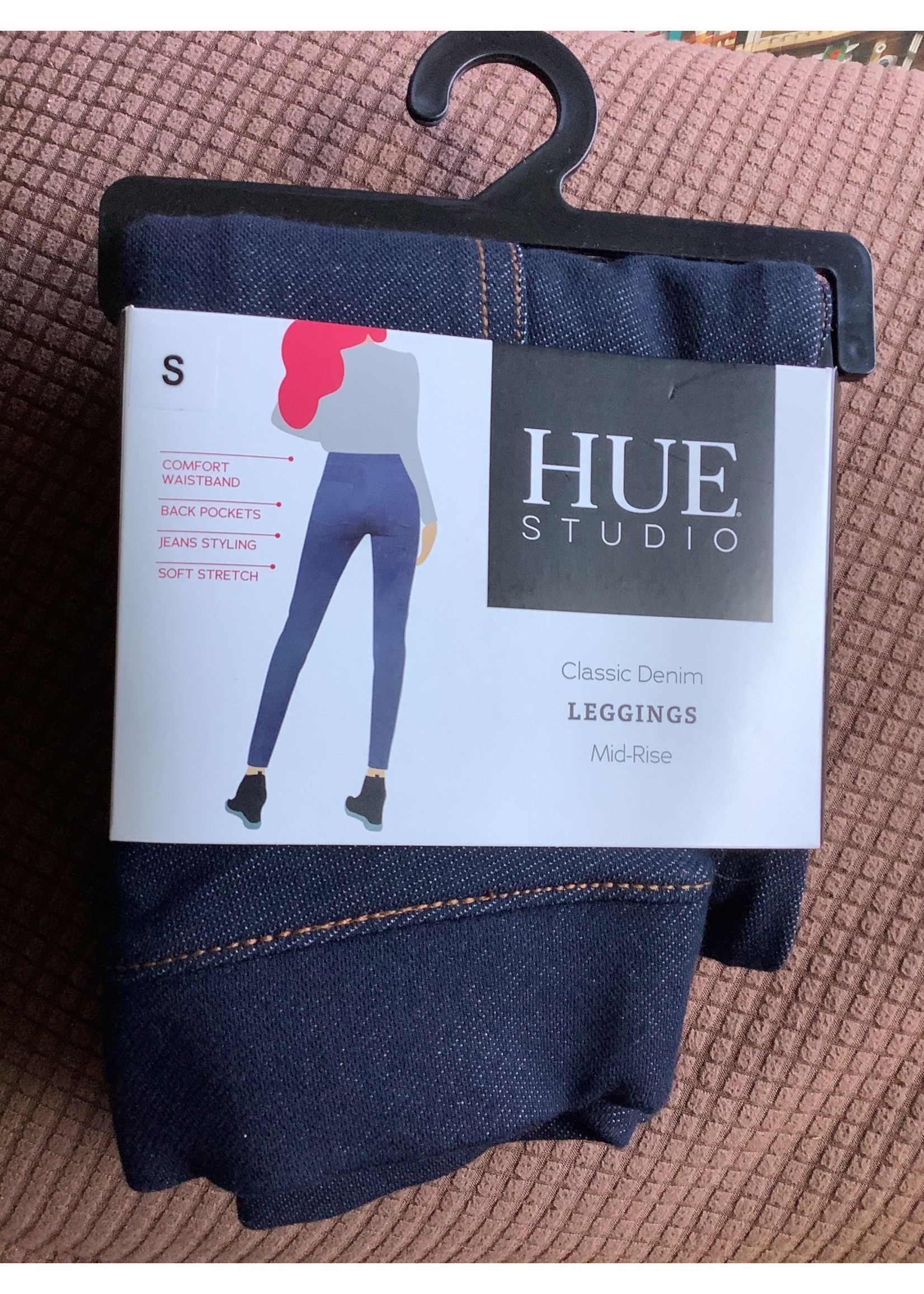 Hue Studio Classic Denim Leggings Mid 