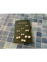 Wild Fable Simulated Pearls Multi Earrings 9ct - Wild Fable™ White