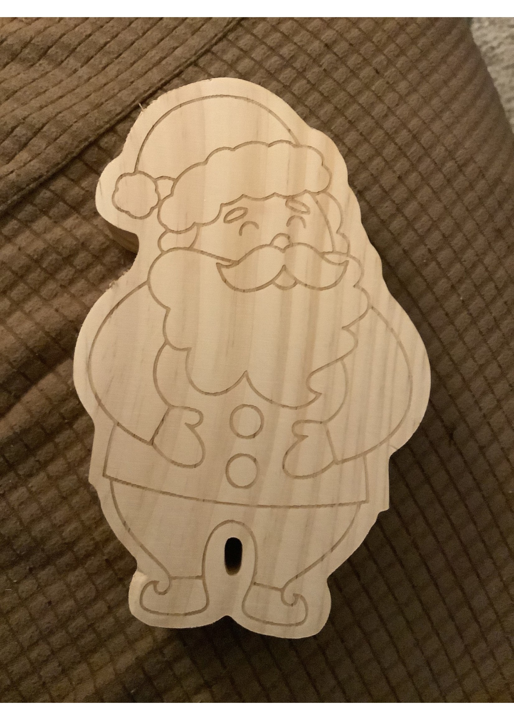 Mondo Llama Wooden Santa Paintable