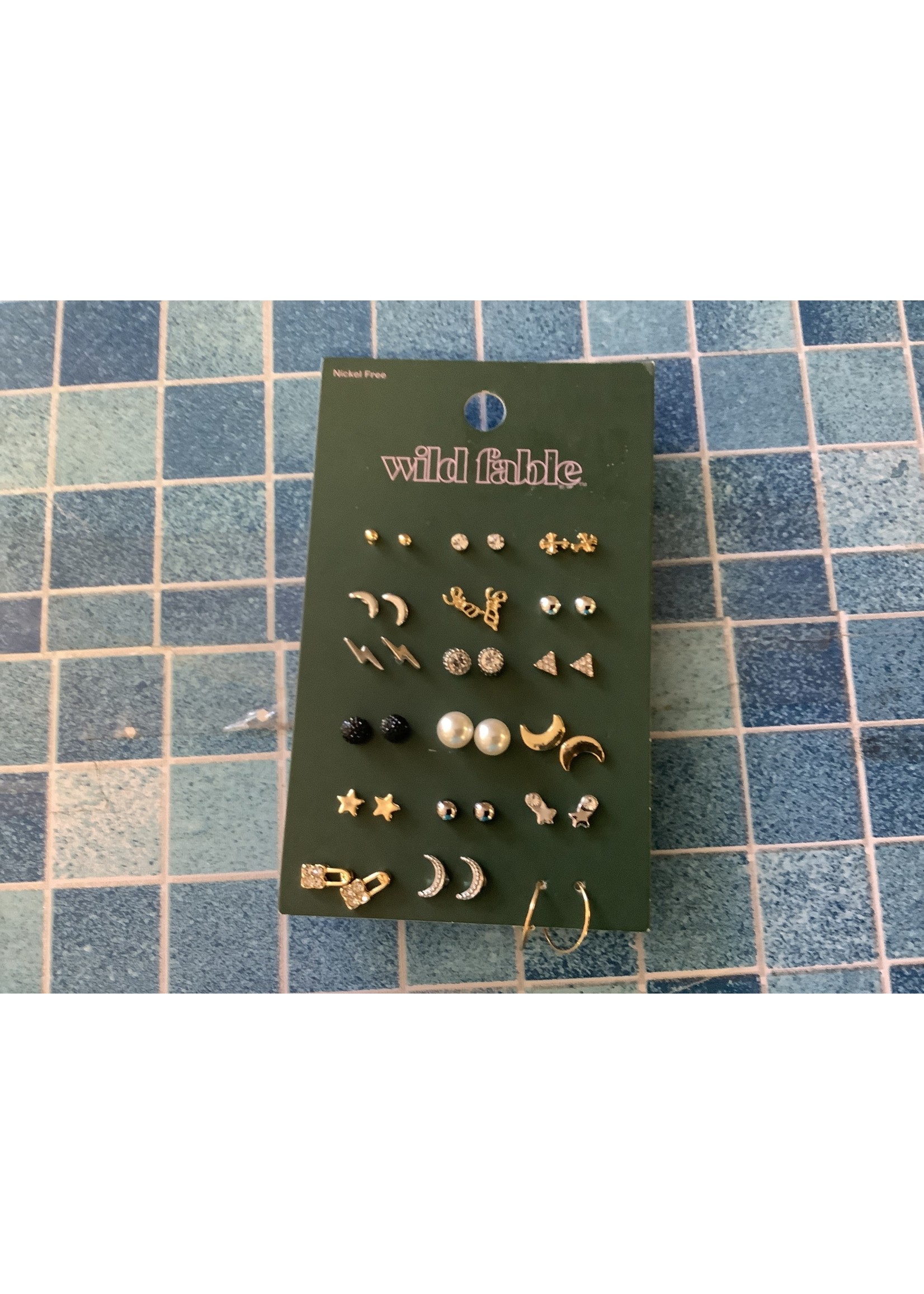 Wild Fable Stars and Moon Stud Drop Earring Set 18pc - Wild Fable