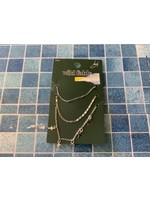 Cross and Chain Anklet Set - Wild Fable Dark Silver