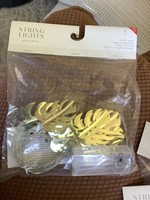 8ct String Lights Bullseye Battery operated Leaves