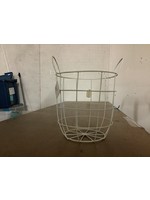 White Wire Storage Basket