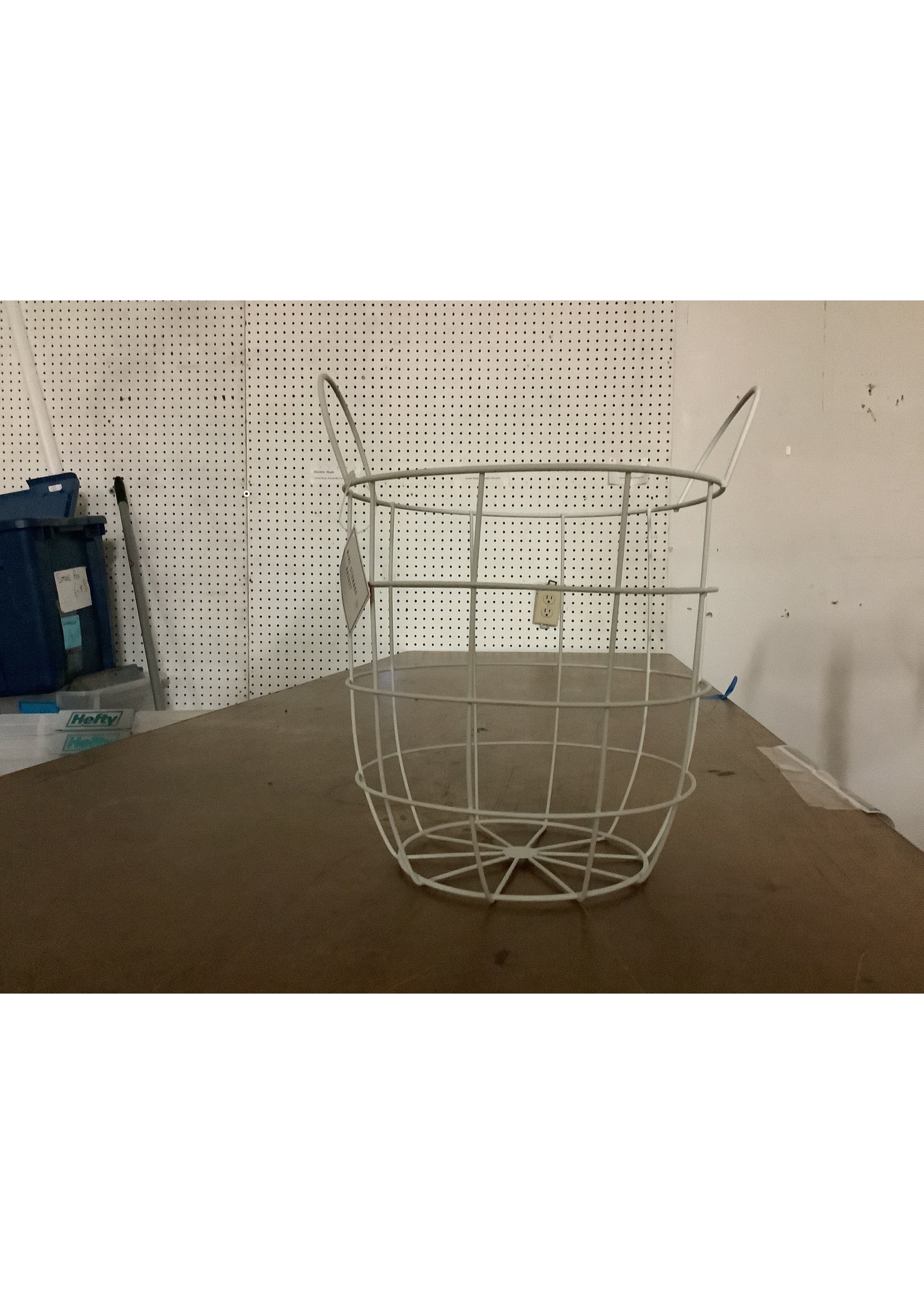 White Wire Storage Basket