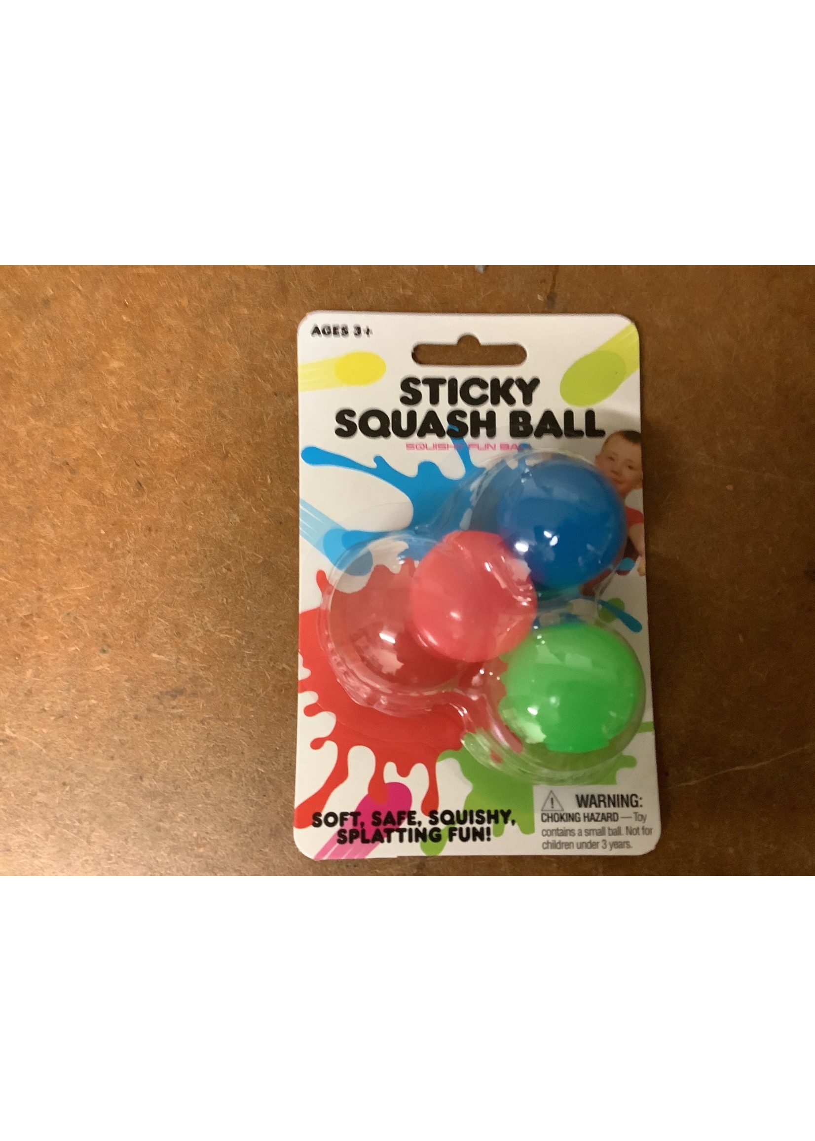 Sticky squash balls