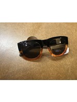 Women's Surf Sunglasses with Brown Solid Lenses - A New Day Black